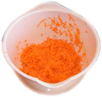 marchew, plastikowa miska